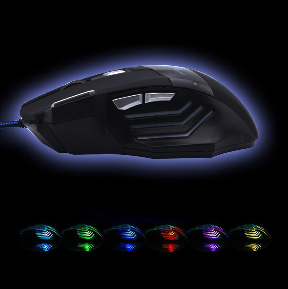 Wholesale Hot 5500dpi LED Optical USB Wired Gaming Mouse 7 Buttons for PC Mac